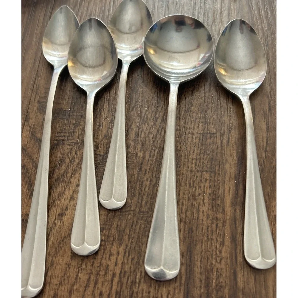 Rogers Jefferson Manor Stainless Mixed Spoon Lot of 5 Korea